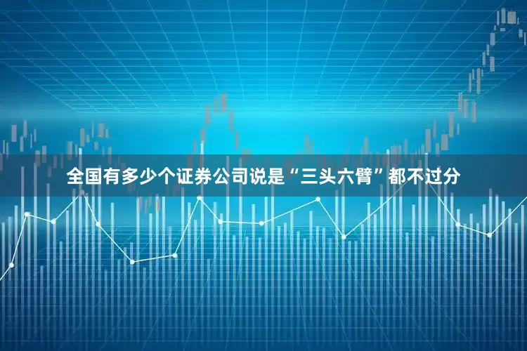 全国有多少个证券公司说是“三头六臂”都不过分